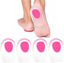 Load image into Gallery viewer, 2 Pairs Gel Heel Cups Shoe Inserts for Plantar Fasciitis