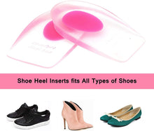Load image into Gallery viewer, 2 Pairs Gel Heel Cups Shoe Inserts for Plantar Fasciitis