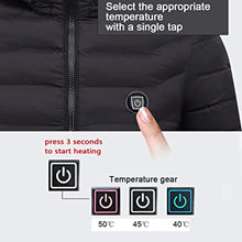 Load image into Gallery viewer, Upgraded USB Electric Heated Lightweight Rechargeable Heating Waistcoat Down Jacket Coat
