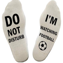 Load image into Gallery viewer, 3 Pair of "Do Not Disturb I'm Watching Football" Socks