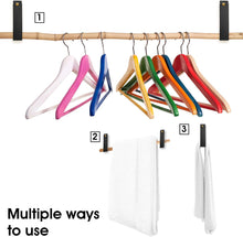 Load image into Gallery viewer, 8 Pcs PU Leather Wall Hooks PU Leather Straps Hanger Towel Hooks