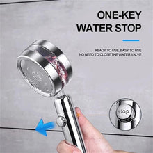 Load image into Gallery viewer, 360° Rotating High Pressure Water Saving Spray Turbo Shower Head