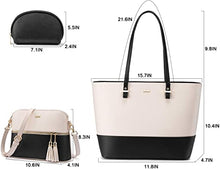 Load image into Gallery viewer, Women Fashion Tote Bags Shoulder Bag Top Handle Satchel Purse Set 3pcs