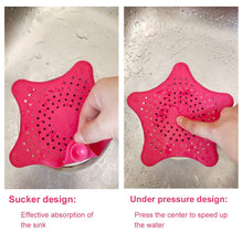 Load image into Gallery viewer, 4 Pack Bathroom Drain Hair Catcher Sink Strainer Filter Shower Cover