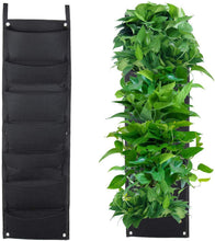 Load image into Gallery viewer, 7 Pockets Vertical Gardening Flower Pots Wall Planter Hanging Bag