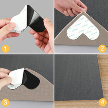 Load image into Gallery viewer, 12 Pack Rug Gripper Double Sided Non Slip Rug Pads Rug Tape Stickers
