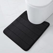 Load image into Gallery viewer, U-Shaped Non Slip Memory Foam Contour Toilet Bath Rug