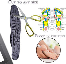Load image into Gallery viewer, Cuttable Magnetic Therapy Massage Shoes Insoles