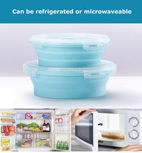 Load image into Gallery viewer, 500ML & 800ML Collapsible Silicone Food Storage Containers Sealed Lunch Boxes