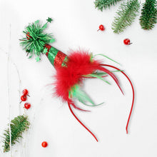 Load image into Gallery viewer, 3Pcs Christmas Headwear Headbands Bulk Elf Party Hats Christmas Tree Headband for Kids Adults