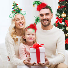 Load image into Gallery viewer, 3Pcs Christmas Headwear Headbands Bulk Elf Party Hats Christmas Tree Headband for Kids Adults