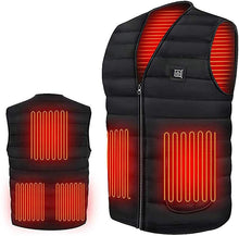 Load image into Gallery viewer, Men Autumn winter Smart heating Cotton Vest USB Infrared Electric Heating Vest