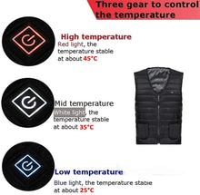 Load image into Gallery viewer, Men Autumn winter Smart heating Cotton Vest USB Infrared Electric Heating Vest