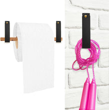 Load image into Gallery viewer, 8 Pcs PU Leather Wall Hooks PU Leather Straps Hanger Towel Hooks