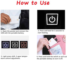 Load image into Gallery viewer, Men Autumn winter Smart heating Cotton Vest USB Infrared Electric Heating Vest