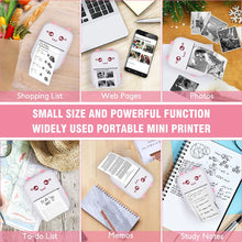 Load image into Gallery viewer, Portable Mini Printer Pocket Inkless Thermal Printer