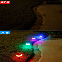 Load image into Gallery viewer, 6 Lights LED Colorful Pathway Solar Light