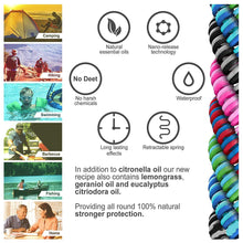 Load image into Gallery viewer, 10 PACK Waterproof Natural Mosquito Insects Repellent Bracelet Bug Bands