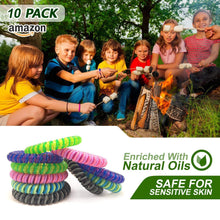 Load image into Gallery viewer, 10 PACK Waterproof Natural Mosquito Insects Repellent Bracelet Bug Bands