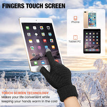 Load image into Gallery viewer, 2 Pairs Women Winter Touch Screen Gloves Warm Lined Knit Gloves