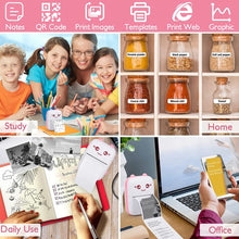 Load image into Gallery viewer, Portable Mini Printer Pocket Inkless Thermal Printer