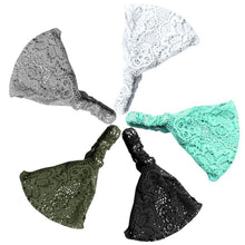Load image into Gallery viewer, 5 PCS Wide Lace Headband Elastic Bandana Hairband