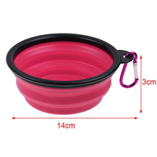 Load image into Gallery viewer, 5 Pack Collapsible Silicone Pet Dog Cat Feeding Water Bowl