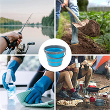 Load image into Gallery viewer, Collapsible Multi-use Portable Cleaning Fishing Camping Silicone Bucket