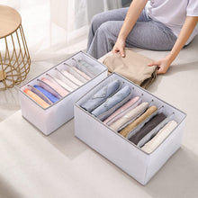 Load image into Gallery viewer, 2 Pack 7 Grids Foldable Clothes Jeans Organizer Storage Box