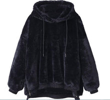 Load image into Gallery viewer, Thick Warm Plush Hoodies Womens Long Sleeve Outwear Coat With Hood