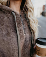 Load image into Gallery viewer, Women’s Plush Teddy Hoodie with Zipper