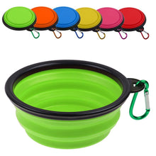 Load image into Gallery viewer, 5 Pack Collapsible Silicone Pet Dog Cat Feeding Water Bowl