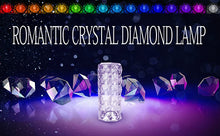 Load image into Gallery viewer, Crystal Lamp 16 Color Changing RGB Touch Lamp USB Romantic LED Rose Diamond Table Lamps