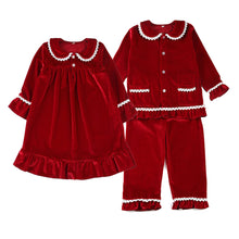 Load image into Gallery viewer, Boutique Fashion Velvet Christmas Baby Pyjamas Set