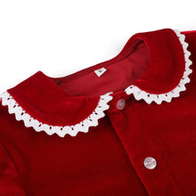 Load image into Gallery viewer, Boutique Fashion Velvet Christmas Baby Pyjamas Set