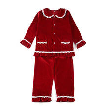 Load image into Gallery viewer, Boutique Fashion Velvet Christmas Baby Pyjamas Set