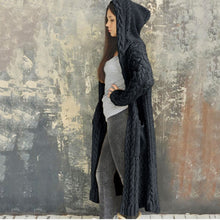 Load image into Gallery viewer, Cardigan Women Solid Color Long Sleeve Braid Knit Cardigan