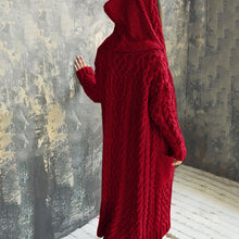 Load image into Gallery viewer, Cardigan Women Solid Color Long Sleeve Braid Knit Cardigan