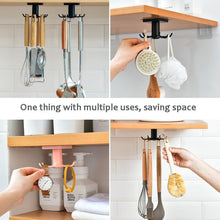 Load image into Gallery viewer, 3 Pack Kitchen Organizer Storage Holder Rack With 6 Rotatable Hooks