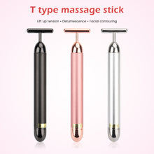 Load image into Gallery viewer, 24k Gold Face Lift Bar Roller Vibration Slimming Massager