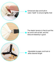 Load image into Gallery viewer, 4 PCS Triangle Suspenders Gripper Holder Straps Clip for Bed Sheets Mattress