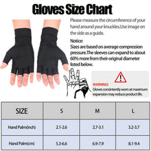 Load image into Gallery viewer, Copper Arthritis Gloves Carpal Tunnel Pain Relief Compression Gloves Women & Men