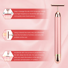 Load image into Gallery viewer, 24k Gold Face Lift Bar Roller Vibration Slimming Massager