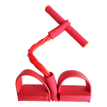 Load image into Gallery viewer, 4 Resistanc Elastic Pull Ropes Exerciser Rower Belly Resistance Band