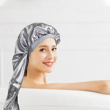 Load image into Gallery viewer, 3 Pcs Long Satin Bonnet Sleep Cap with Hair Tie Scrunchies Set