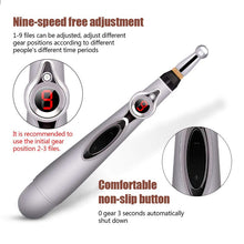 Load image into Gallery viewer, 3 In 1 Electric Meridians Laser Magnet Therapy Massage Pen