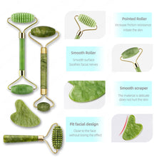 Load image into Gallery viewer, Natural Face Massager Guasha Roller Scraper Facial Skin Care Tools