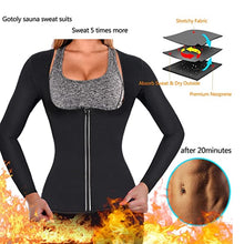 Load image into Gallery viewer, Women Neoprene Weight Loss Top Hot Sweat Workout Long Sleeve Body Shaper