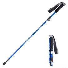 Load image into Gallery viewer, Auminum Alloy Telescopic Ultralight Trekking Pole Anti Shock Hike Folding Stick