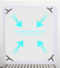 Load image into Gallery viewer, 4 PCS Triangle Suspenders Gripper Holder Straps Clip for Bed Sheets Mattress